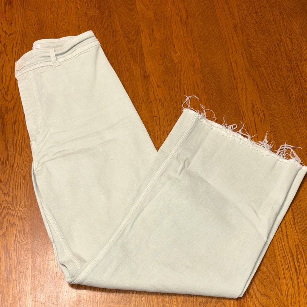 Zara size 6 Mint Green Straight Jeans